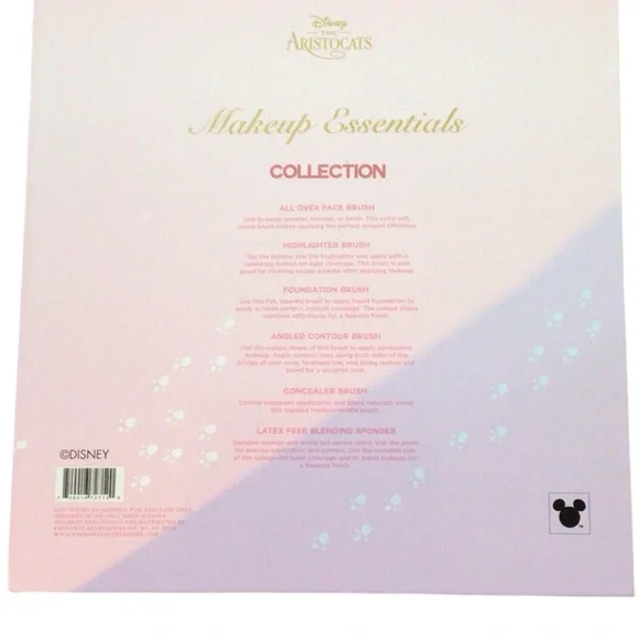 Disney The Aristocats Marie 5 Brushes+2 Beauty Blending Sponges Collection. Nib - Picture 2 of 2